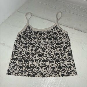 Vintage brandy skull tank top